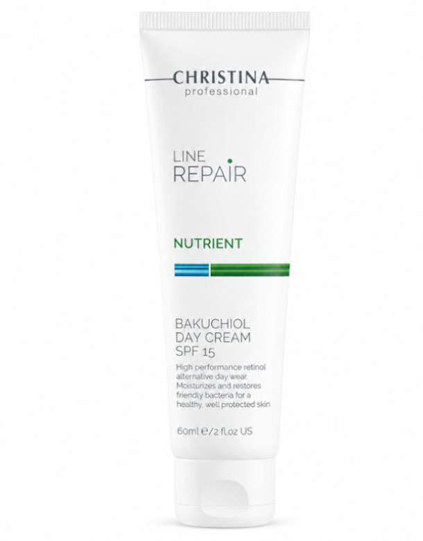 Bakuchiol Day Cream SPF 15 - Денний крем з бакучіолом SPF 15 Christina LINE REPAIR NUTRIENT, 50 ml.